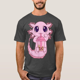 Camiseta Anime Bubble Boba Tea TWomen Chicas, Kawaii Aolotl