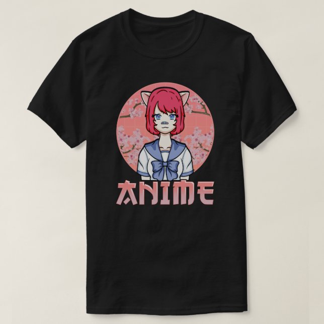 Camiseta anime, camiseta manga, japonés (Diseño del anverso)