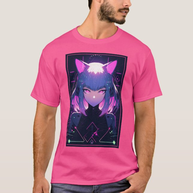 Camiseta Anime Cat Chica (Anverso)