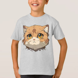 Camiseta Anime Cat Face