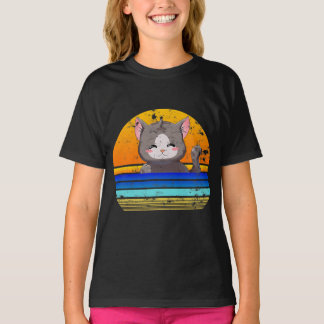 Camiseta Anime Cat | Regalo Por Cumpleaños De Los Chicas