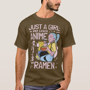 Camiseta Anime Cats & Ramen Chica Japón