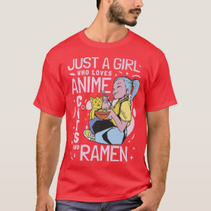 Camiseta Anime Cats & Ramen Girl  Japan 