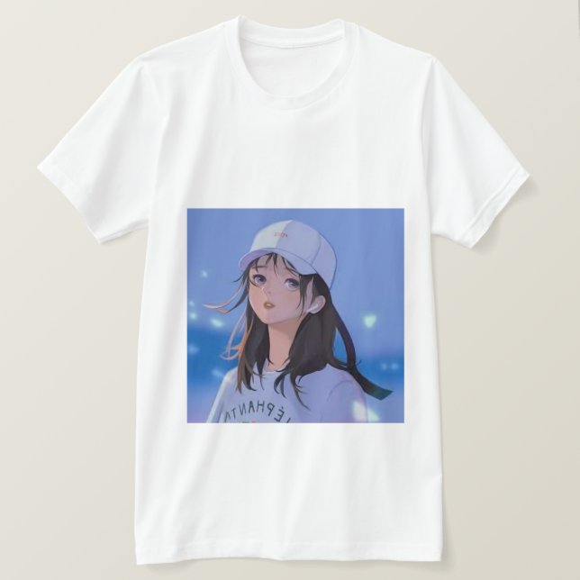 Camiseta Anime chica (Anverso del diseño)