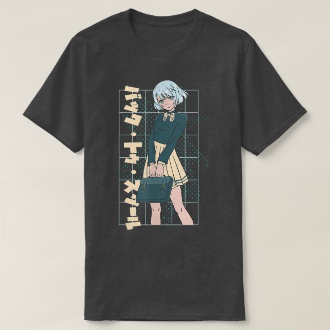 Camiseta Anime Chica al estilo japonés (Diseño del anverso)