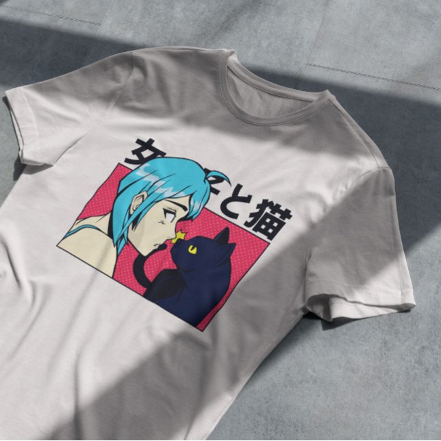 Camiseta Anime Chica Cat (Subido por el creador)