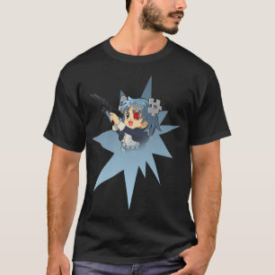 Camiseta Anime Chica Con Arma