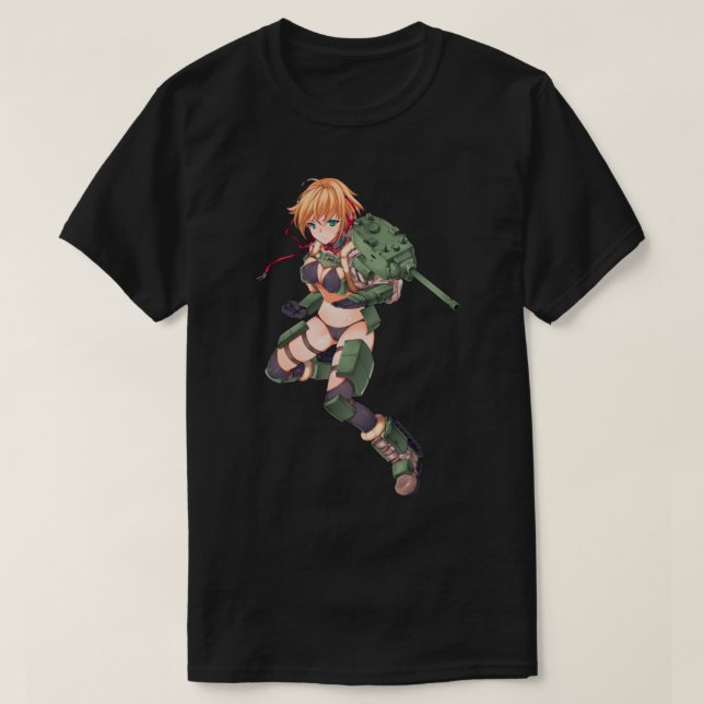 Camiseta Anime chica con diseño de arma genial (Diseño del anverso)