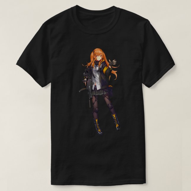 Camiseta Anime chica con diseño de arma genial (Diseño del anverso)