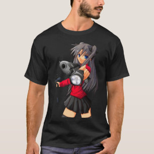 Camiseta Anime chica con diseño de arma genial
