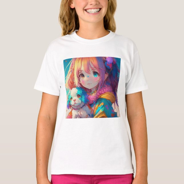 Camiseta Anime Chica con pipa (Anverso)