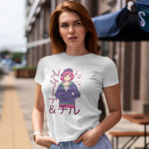 Camiseta Anime Chica Escuchando Música