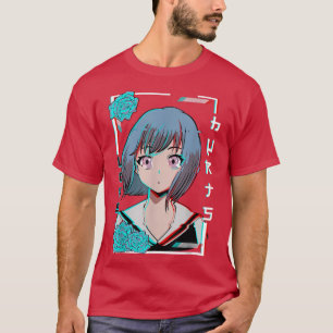 Camiseta Anime Chica Estética Japonesa Waifu Otaku Web Art