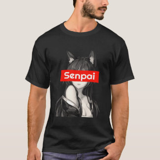 Camiseta Anime Chica estético japonés Foxy Sexy Cat Ears L