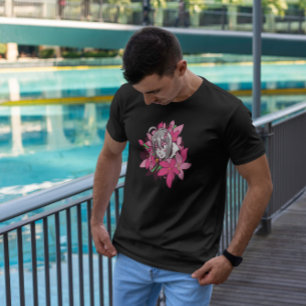 Camiseta Anime Chica Flowers