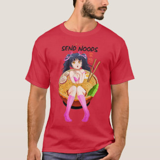 Camiseta Anime Chica Japonés - Envíen Noods Ramen Noodle Bo