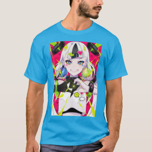 Camiseta Anime Chica Kawaii Waifu Arcade de Juegos Estético