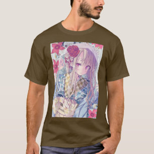 Camiseta Anime Chica Kawaii Waifu Manga O estésica japonesa