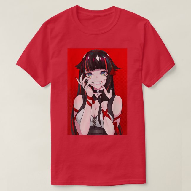 Camiseta Anime Chica Kawaii Waifu Manga O estésica japonesa (Diseño del anverso)