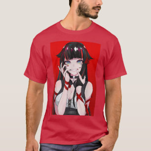 Camiseta Anime Chica Kawaii Waifu Manga O estésica japonesa