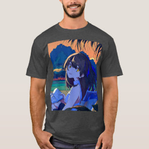 Camiseta Anime Chica Kawaii Waifu Manga O estésica japonesa