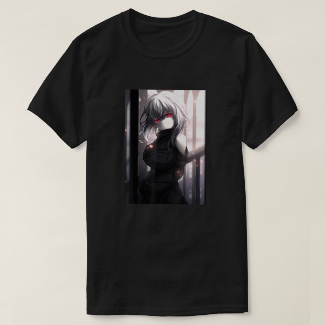 Camiseta Anime Chica Kawaii Yandere Waifu Estética japonesa (Diseño del anverso)