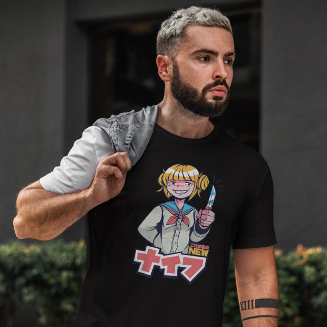 Camiseta Anime Chica Knife (Subido por el creador)