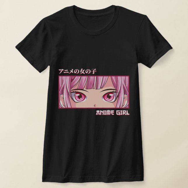Camiseta Anime Chica mira el himno estético japonés del art (Distribución)