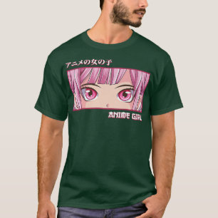 Camiseta Anime Chica mira el himno estético japonés del art