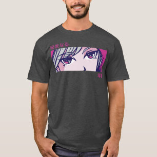 Camiseta Anime Chica mira Ota de estética japonesa de arte