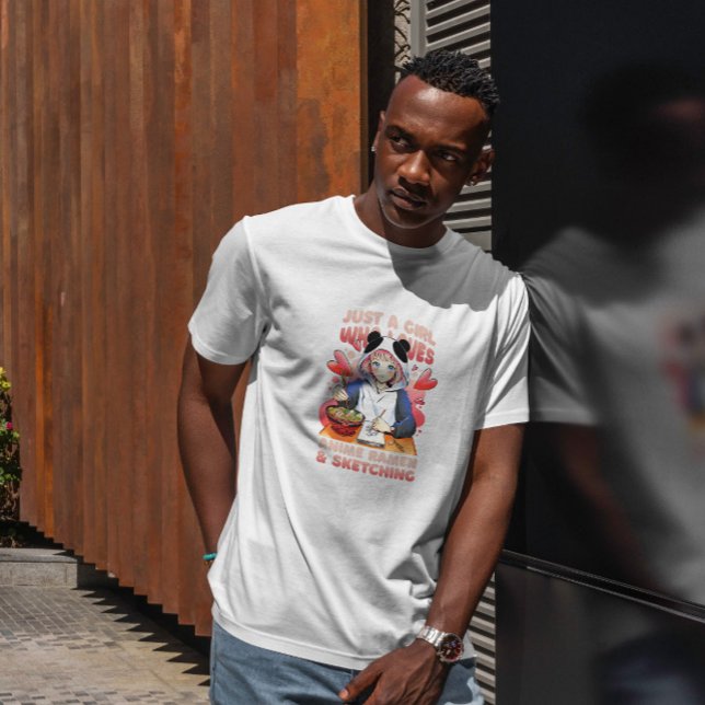 Camiseta Anime Chica Ramen Y Sketching (Subido por el creador)
