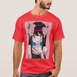 Camiseta Anime Chica Sakura Hair Pinky japonés estética Ka