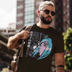 Camiseta Anime Chica Smoking