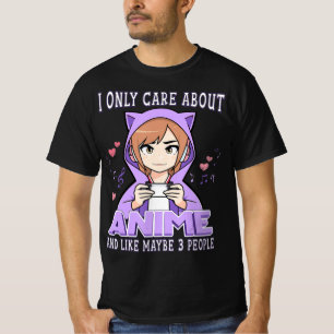 Camiseta Anime Chica Solo Me Importa Anime Y Tal Vez