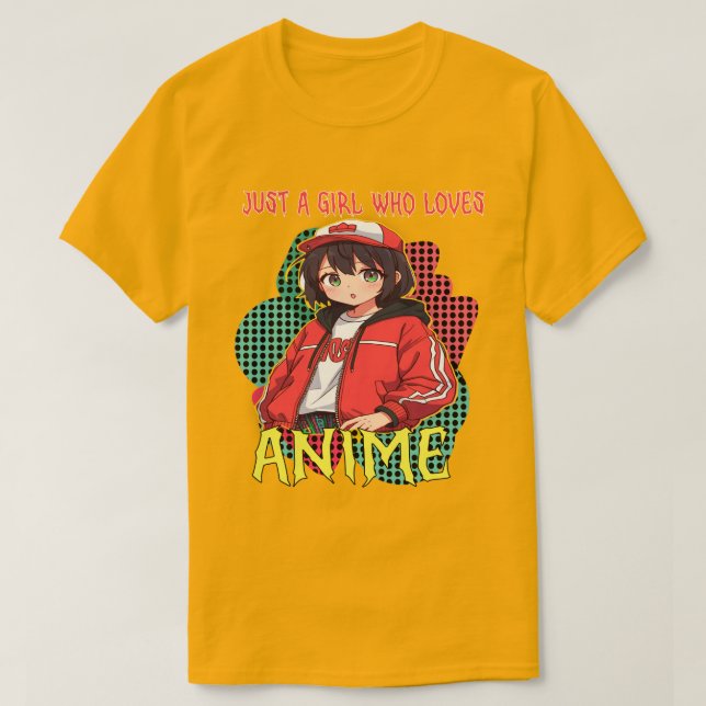Camiseta Anime Chica T-Shirt (Diseño del anverso)