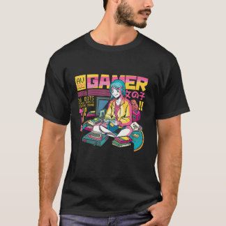 Camiseta Anime Chica vestido Anime Chica Gamer Vapo