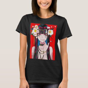 Camiseta Anime Chica Waifu Estética Japonesa Kawaii Otaku
