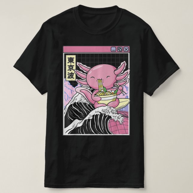 Camiseta Anime Chica Waifu Que Ama A Anime Ramen Y Sketchi (Diseño del anverso)