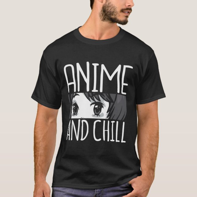 Camiseta Anime Chill Graciosa Otaku Regalo japonés de los a (Anverso)