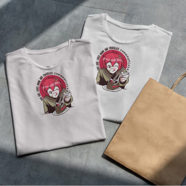 Camiseta Anime Chocolate (Subido por el creador)