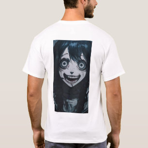 Camiseta Anime Crazy Chica Psycho Face T-Shirt