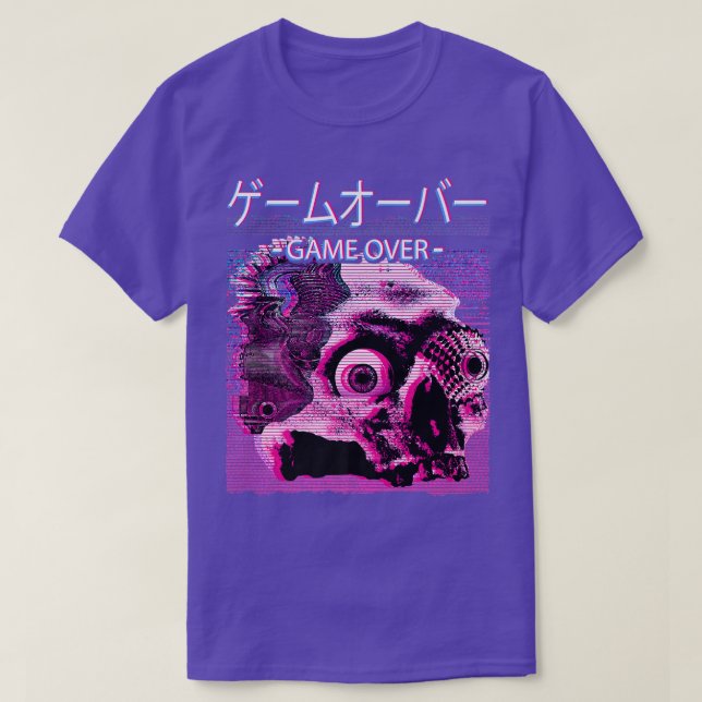 Camiseta Anime Crazy Harajuku Otaku Skeleton Alt  (Diseño del anverso)