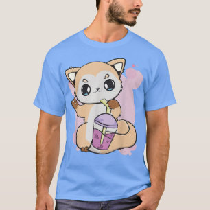 Camiseta Anime Cute De Boba Para El Té De Burbujas 531 