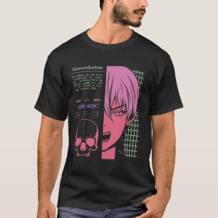 Camiseta Anime de Grunge japonés
