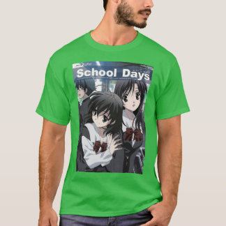 Camiseta anime de los días escolares