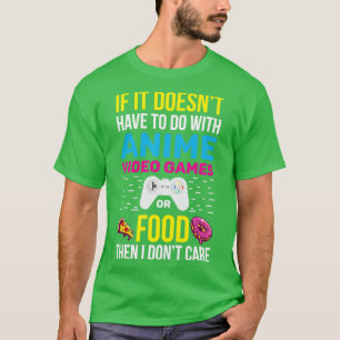 Camiseta Anime de los juegos de video de Foodie