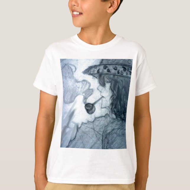 Camiseta anime de manga de la pipa de fumar (Anverso)