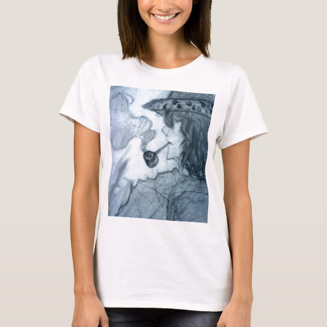 Camiseta anime de manga de la pipa de fumar (Anverso)