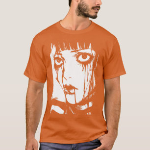 Camiseta Anime de terror Manga Japón Japonés Espeluznante K