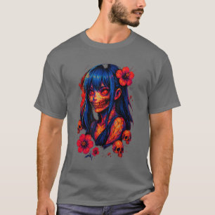 Camiseta Anime de terror Manga Japón Japonés Espeluznante K